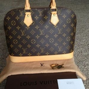 Authentic Louis Vuitton Alma MM Monogram